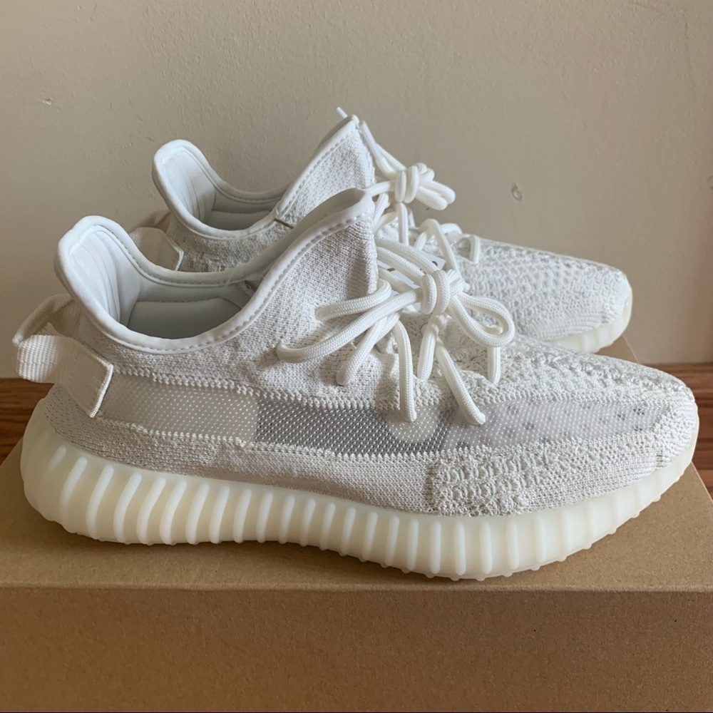 YEEZY BOOST Adidas 350 V2 Sneakers Shoes BONE Men’s size 7 Women’s size 8.5 - Picture 9 of 15